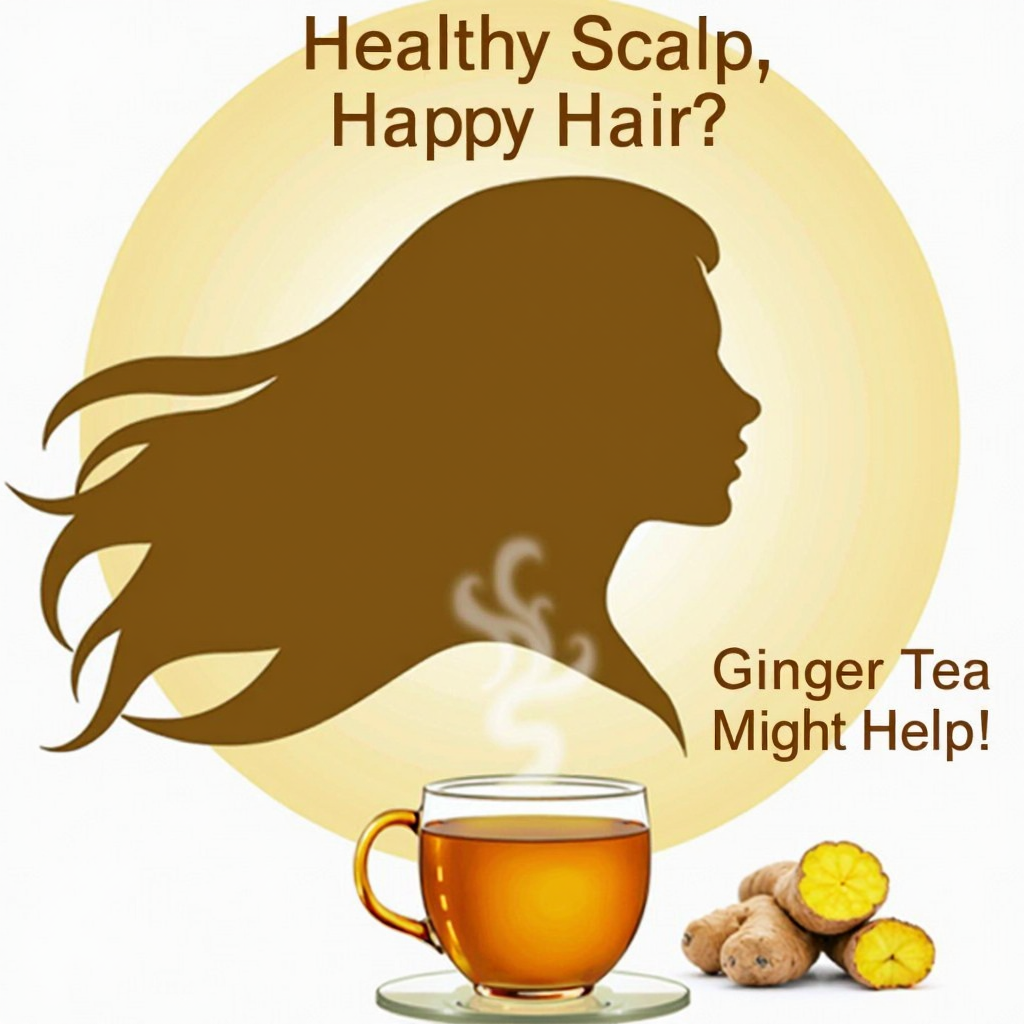 ginger tea for hair growth and healthy scalp