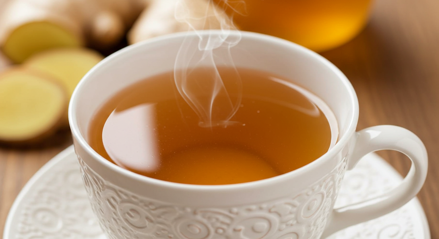 how to make ginger tea- homemade ginger tea recipe - 4 easy steps