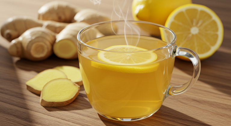 How To Make Ginger Tea For Cough (Lemon Ginger Tea Recipe)