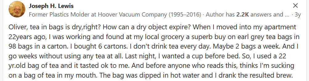 quora tea bags comment